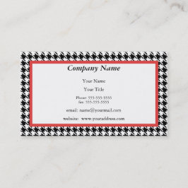 Tarjeta del recordatorio de la cita de Houndstooth