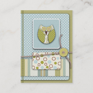 Tarjeta del recordatorio del búho