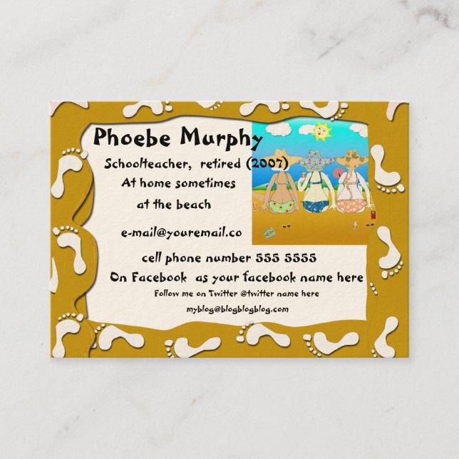 Tarjeta del retiro del nacido en el baby boom - (Anverso)