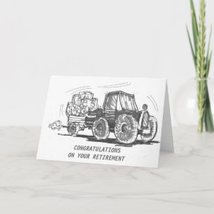 Tarjeta del retiro del tractor