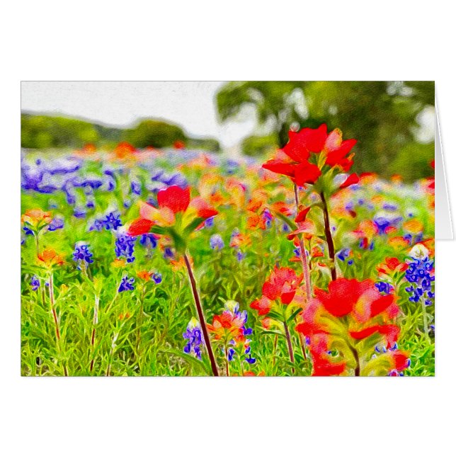 Tarjeta del retrato del Wildflower (Anverso (Horizontal))