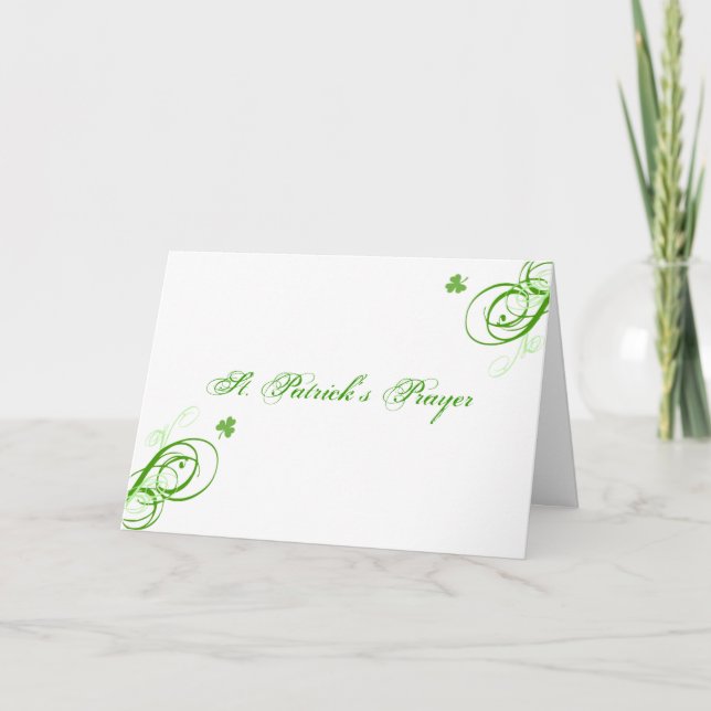 Tarjeta del rezo de St Patrick (Anverso)