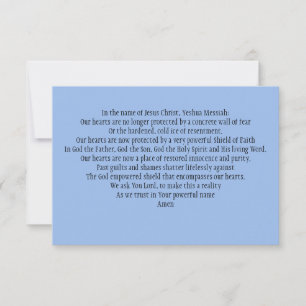 Tarjeta del rezo: Para consolidar nuestros escudos