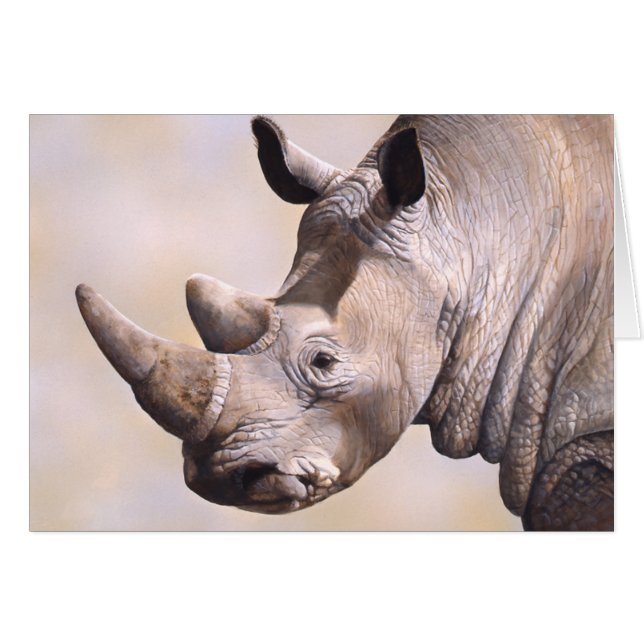 Tarjeta del rinoceronte (Anverso (Horizontal))