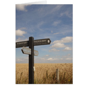 Tarjeta del Rótulo de la trayectoria de Ridgeway
