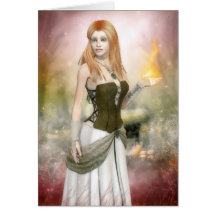 Tarjeta del saludo/de nota de Brighid