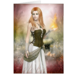 Tarjeta del saludo/de nota de Brighid