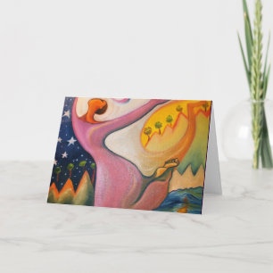 Tarjeta del saludo o de nota del bailarín de la