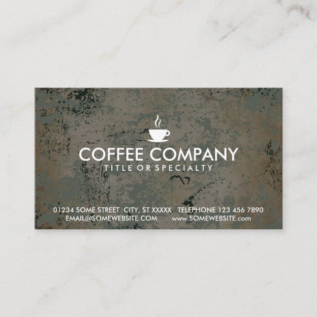 tarjeta del sello del café (Anverso)