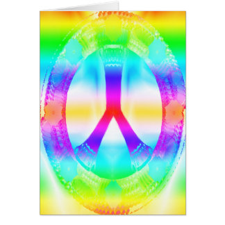 Tarjeta del signo de la paz