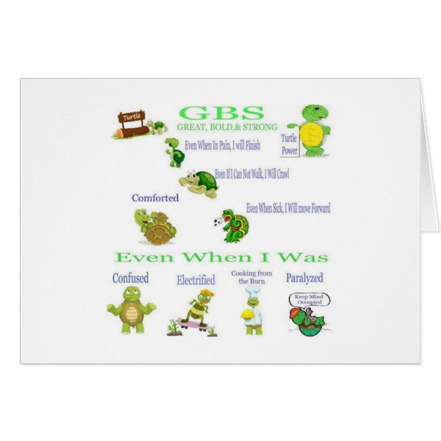 tarjeta del síndrome de la barra del guillain (Anverso (Horizontal))