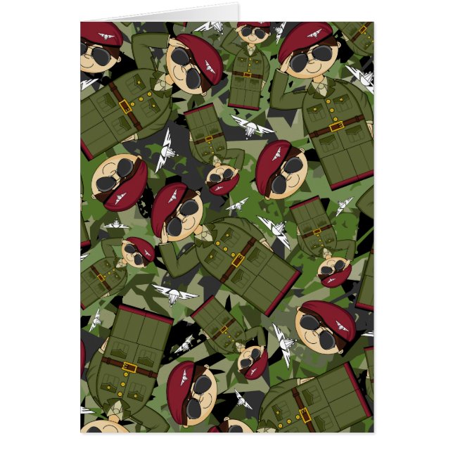 Tarjeta del soldado del ejército británico (Frente)