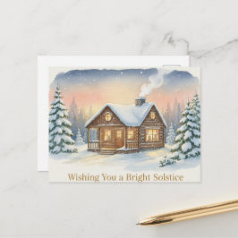 Tarjeta del solsticio de invierno