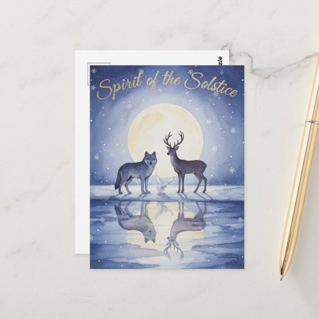 Tarjeta del solsticio de invierno (Anverso/Reverso In Situ)