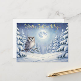 Tarjeta del solsticio de invierno