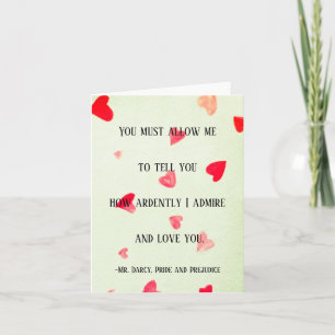 Tarjeta del Sr. Darcy