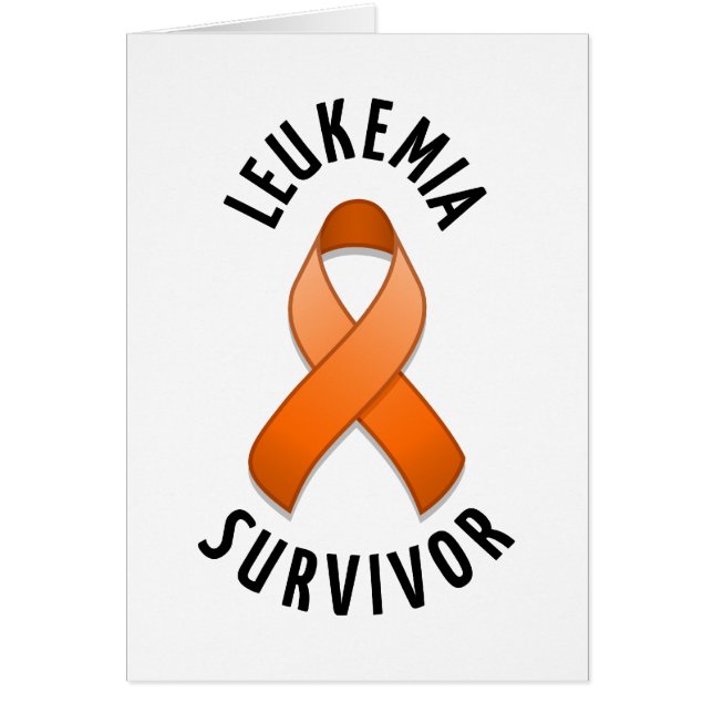 Tarjeta del superviviente de la leucemia (Frente)