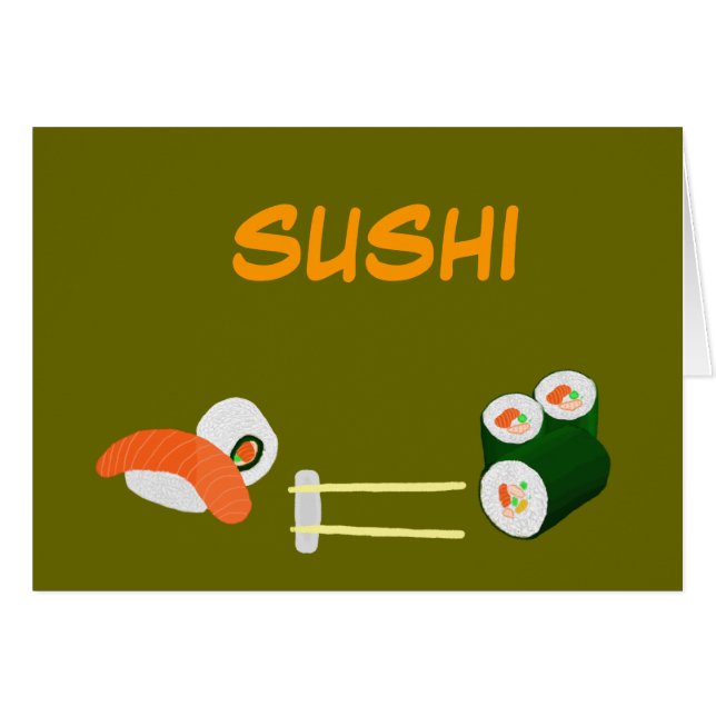 Tarjeta del sushi (Anverso (Horizontal))