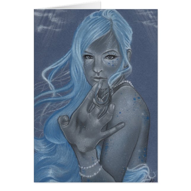 Tarjeta del tacto de la sirena (Frente)