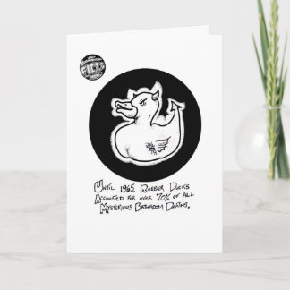 Tarjeta Del "tarjeta de cumpleaños pato de la muerte" de