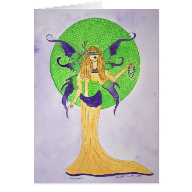 Tarjeta del tejedor de la gota (Frente)