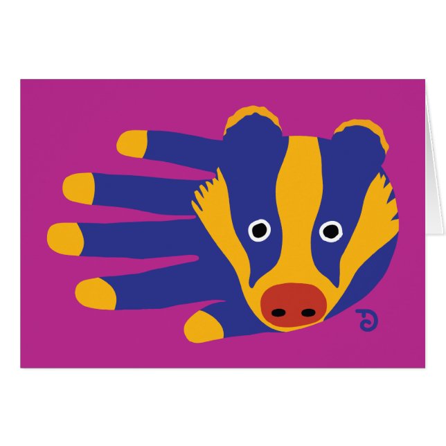 Tarjeta del tejón (Anverso (Horizontal))