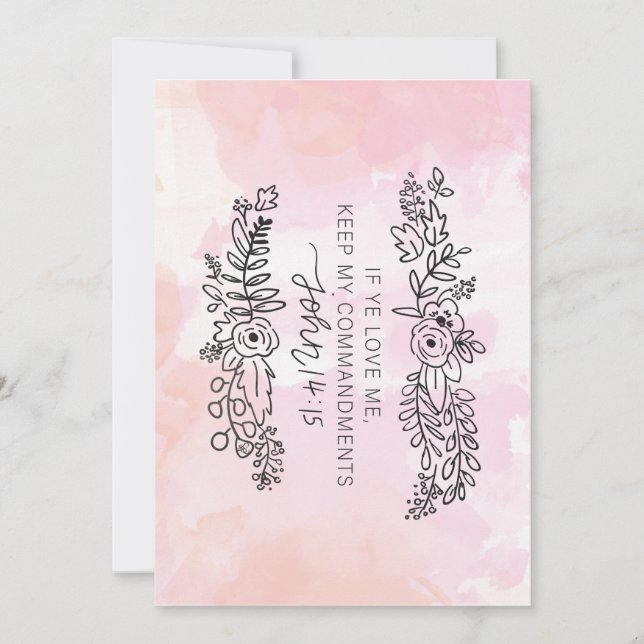 Tarjeta del tema de la Mutual de la Iglesia de Jes (Anverso)