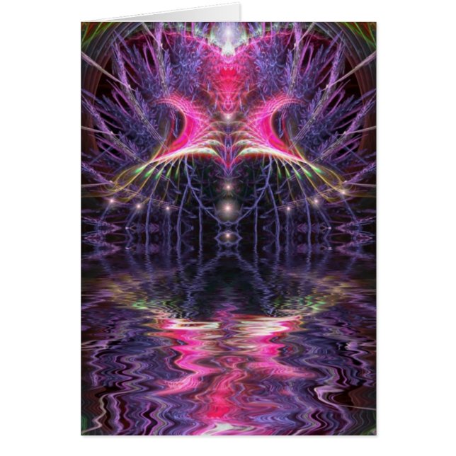 Tarjeta del templo del fractal (Frente)