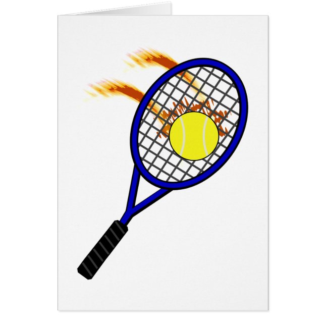 Tarjeta del tenis (Frente)