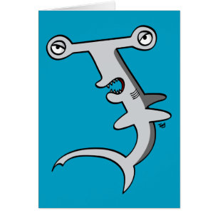 Tarjeta del tiburón de Hammerhead