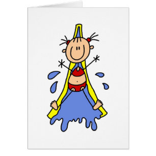 Tarjeta del tobogán acuático