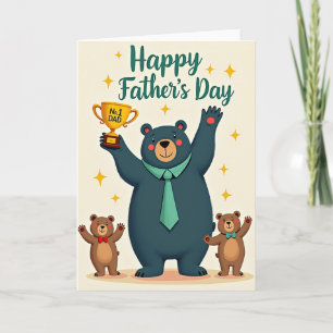 Tarjeta del Trofeo al Mejor Papá