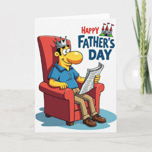 Tarjeta del Trono del Día del Padre Reyes
