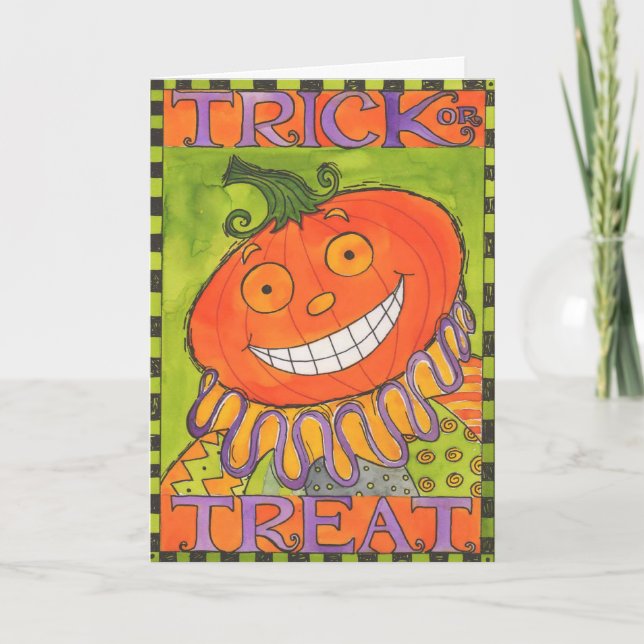 Tarjeta del truco o de la invitación (Anverso)