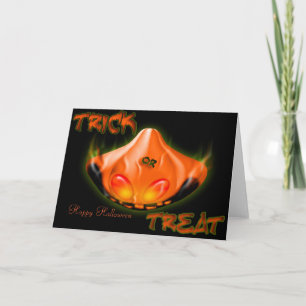 Tarjeta del truco o de la invitación del feliz