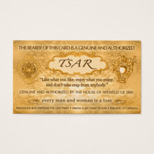 Tarjeta del TSAR de Roberto Antón Wilson (100