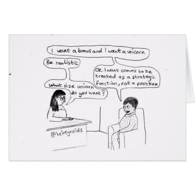 Tarjeta del unicornio de las comunicaciones (Anverso (Horizontal))