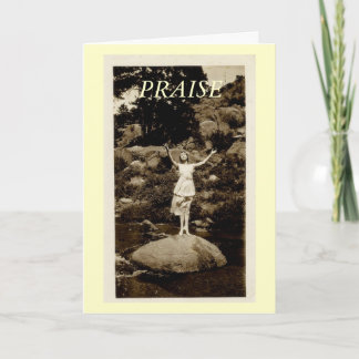 Tarjeta del verso de la biblia de la alabanza del