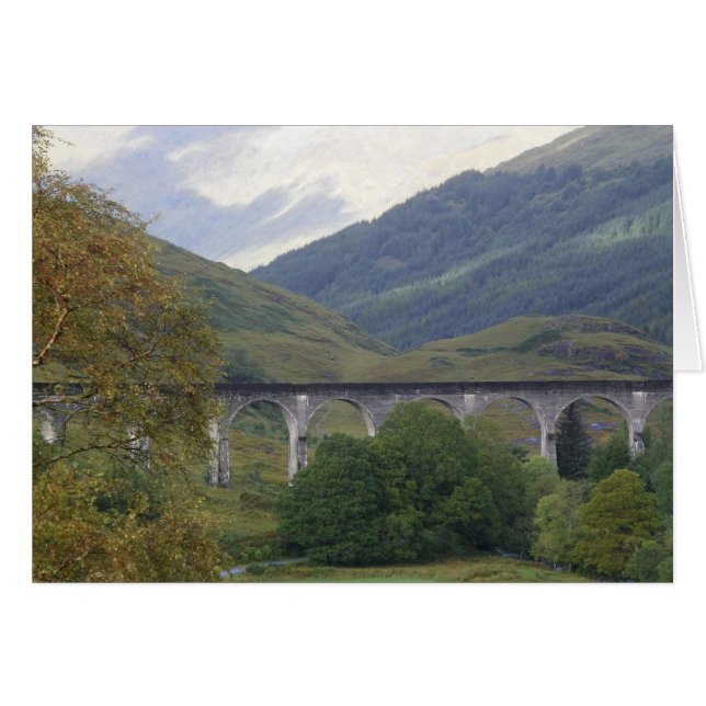 Tarjeta del viaducto de Harry Potter Glenfinnan (Anverso (Horizontal))