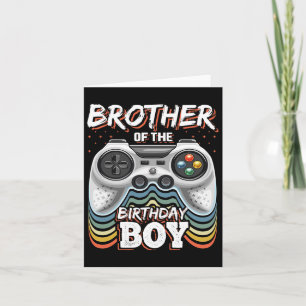 Tarjeta Del Videojuego de Cumpleaños del Niño Cumpleañero 