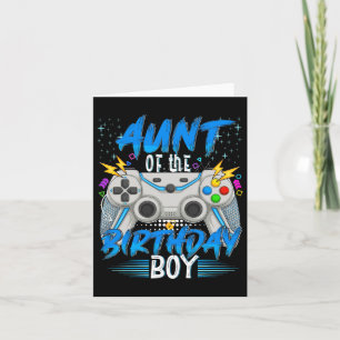 Tarjeta Del videojuego del chico de cumpleaños Chicos juga