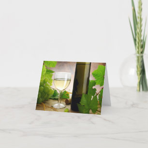 Tarjeta del vino blanco