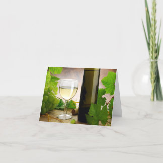 Tarjeta del vino blanco