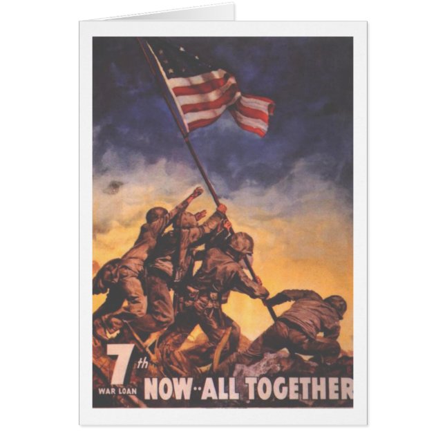 Tarjeta del vintage del USMC (Frente)