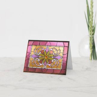 Tarjeta del vitral de Pascua