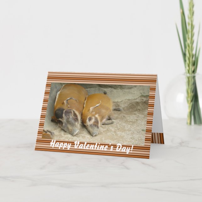 Tarjeta del warthog del day_ de la tarjeta del día (Anverso)