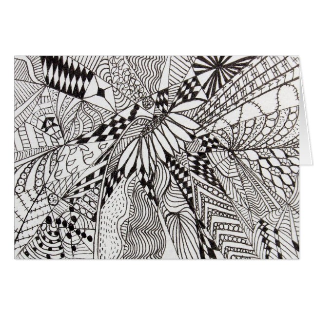 Tarjeta del zen de la margarita (Anverso (Horizontal))