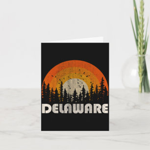 Tarjeta Delaware - naturaleza divertida vintage senderismo