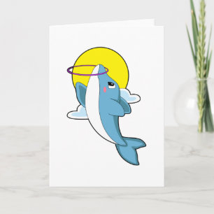 Tarjeta Delfín con neumáticos de Fitness