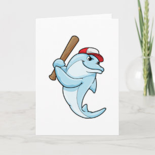 Tarjeta Delfín en béisbol como bateador